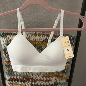 Shapermint White Wireless Bra with Adjustable Straps